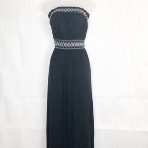 Vintage Dynamite Maxi Dress Womens Small Embroidered Smocked Event Boho Chic Y2K